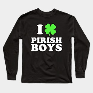 I Love Pirish Boys Long Sleeve T-Shirt